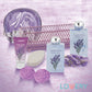 Lavender and Jasmine Home Bath Gift Set - 7Pc Home Spa Kit