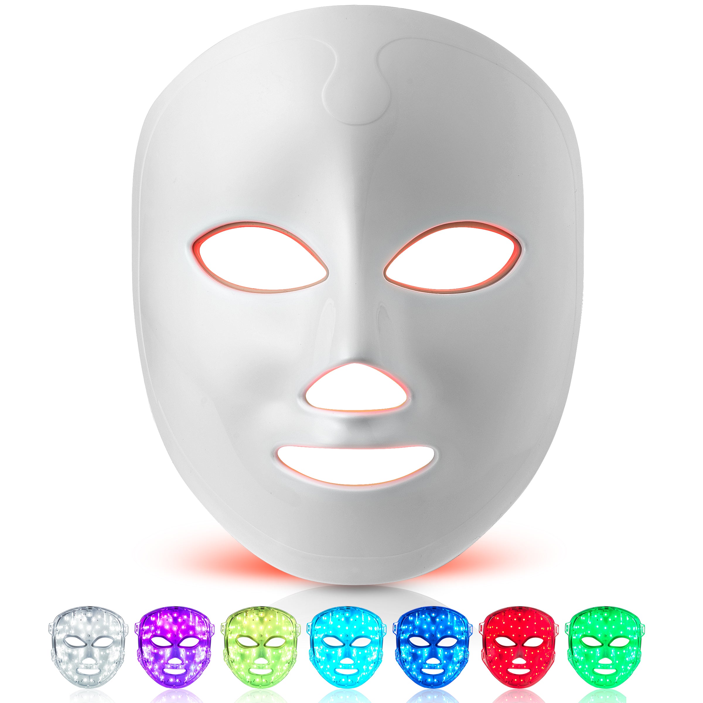 7-Color LED Light Therapy Mask - 150 LEDs & 10-Minute Session | Lovery