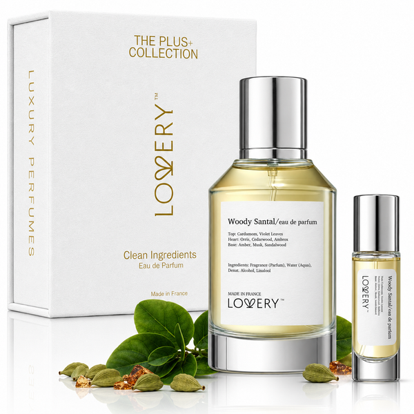 Woody Santal Perfume Gift Set, 2Pc Unisex Woody Aromatic Fragrance