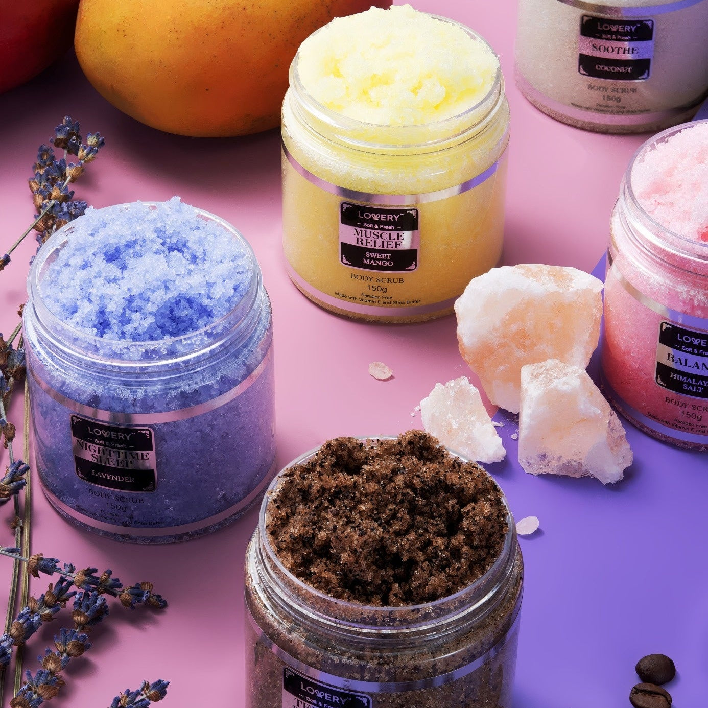Epsom Bath Salts and Body Scrubs Gift Set