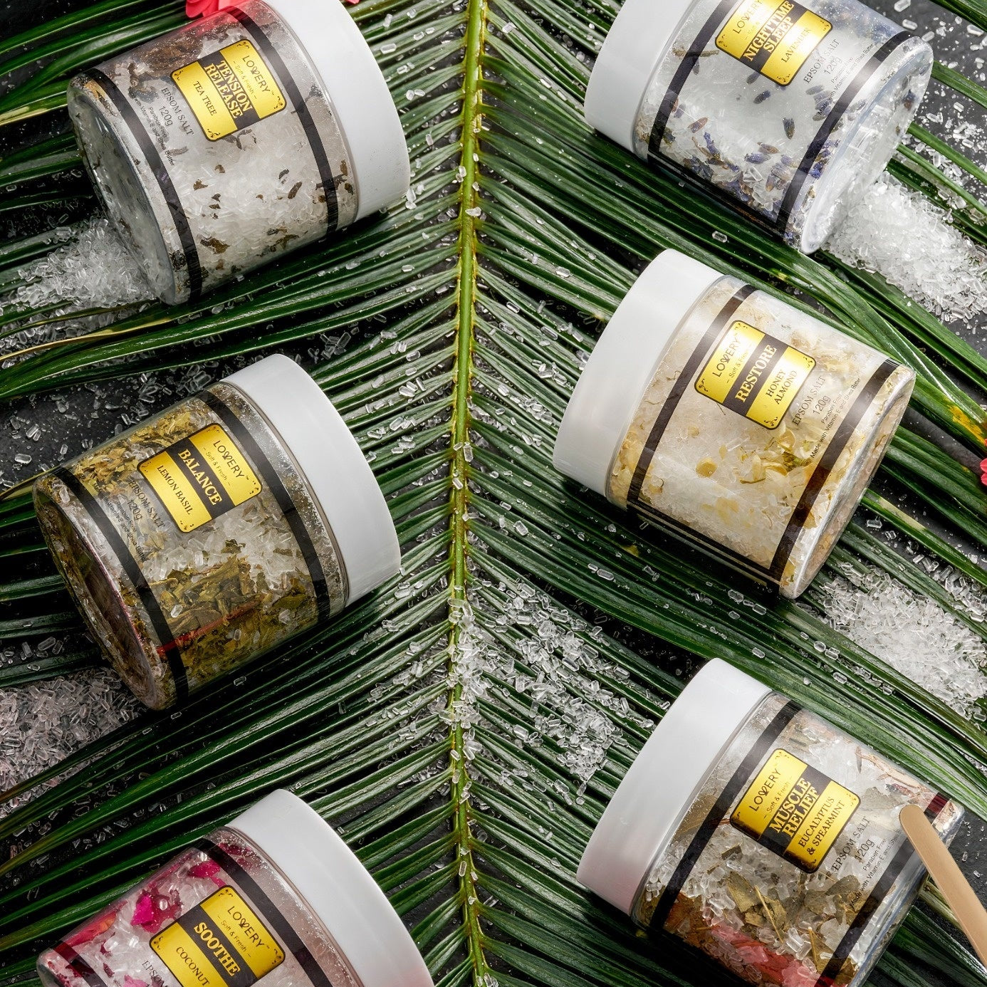 Epsom Bath Salts and Body Scrubs Gift Set