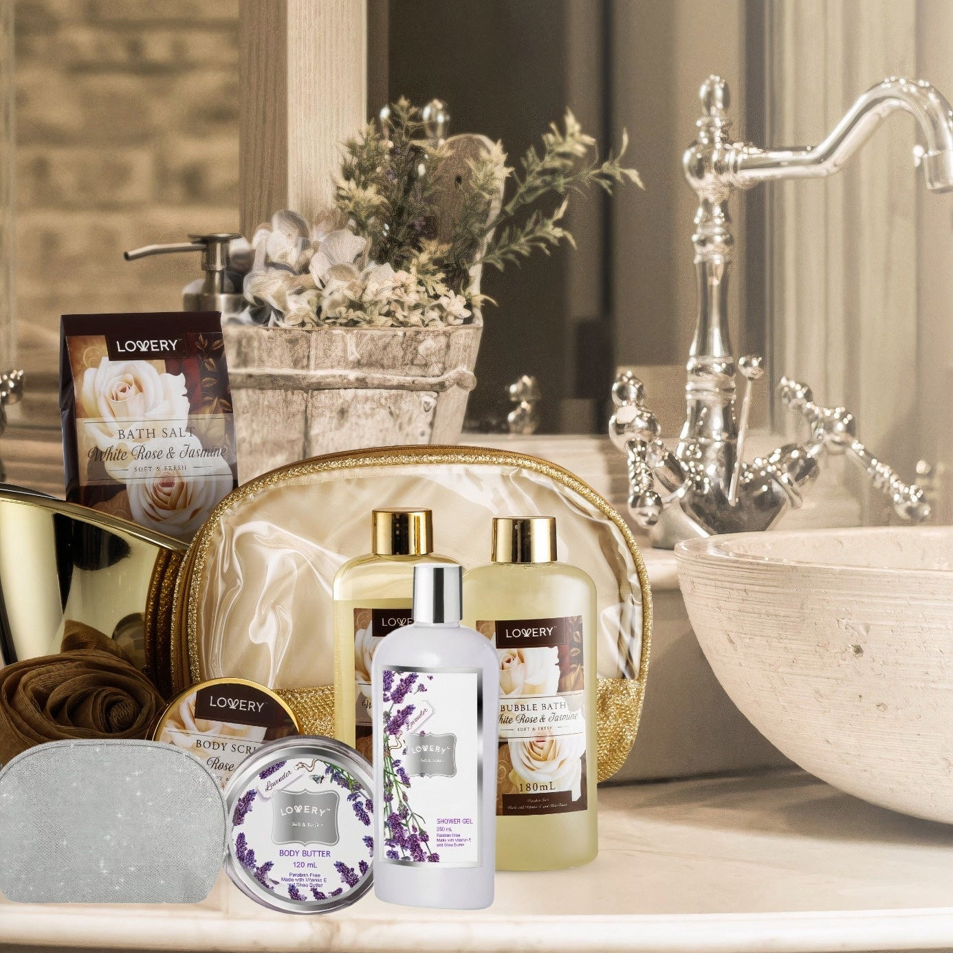 Deluxe 23pc Bath and Body Gift Set Spa Kit