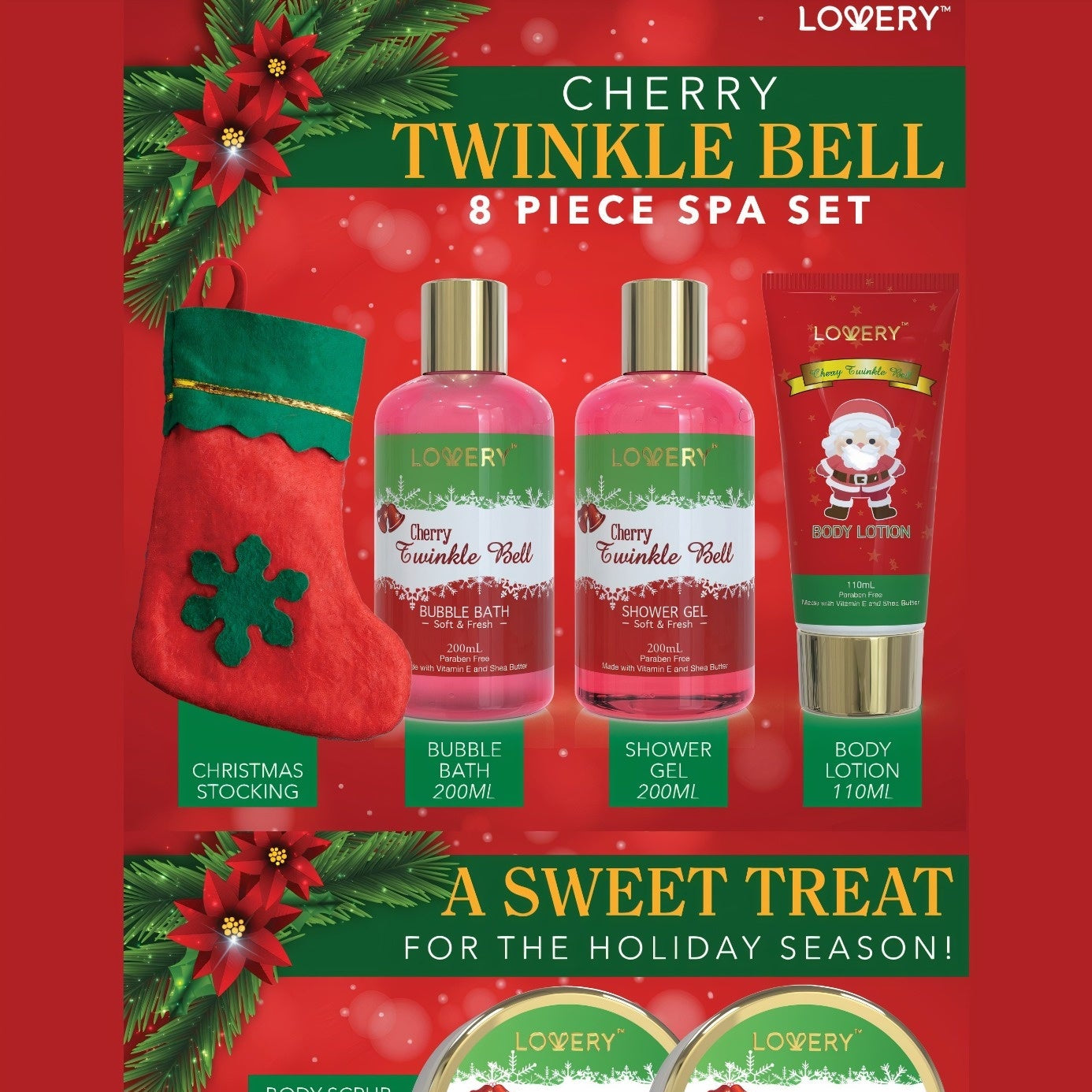 Christmas Bath and Body 16-piece Gift Basket