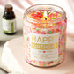 Happy Birthday Gift Set with Bath Essentials and Scented Candle