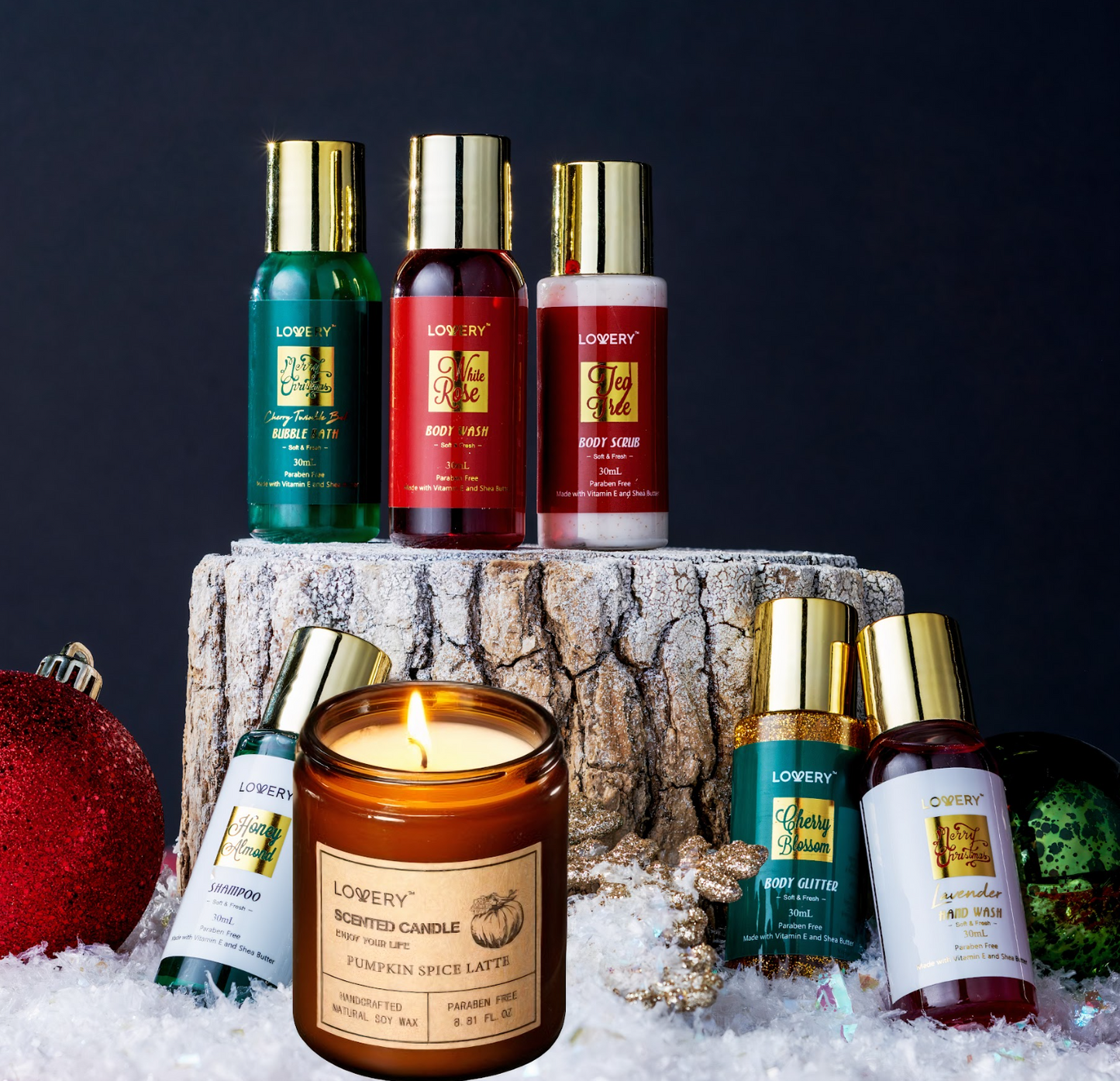 2025 Luxury Limited Edition Advent Calendar - 24pc Christmas Countdown Body Care Set with Pumpkin Spice Candle and More