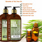 Tea Tree Shampoo & Conditioner Gift Set - 32oz Hair Care Made in USA