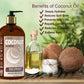 Coconut Shampoo - 16oz Organic Hair Care Made in USA