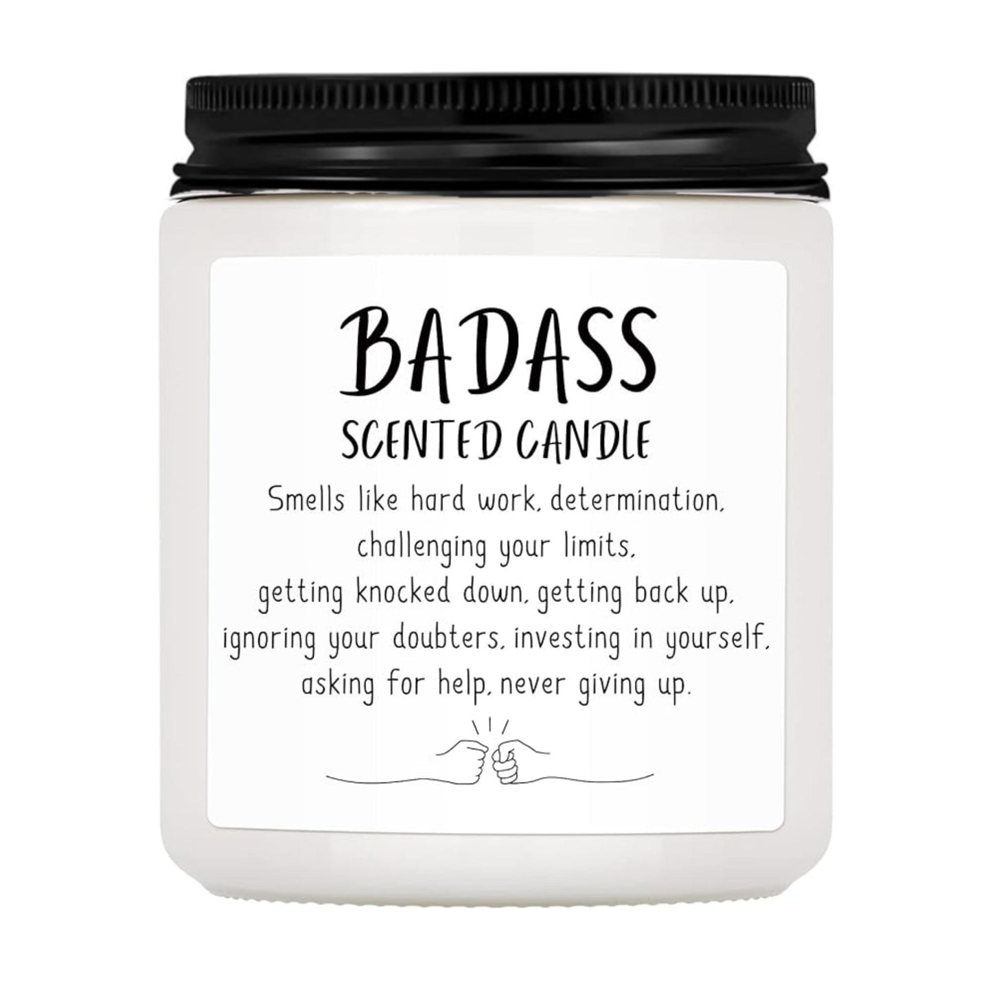 Congratulations Gifts for Women Men, Inspirational Gifts for Women or Men, Friends Coworkers, Birthday Gifts for her Boss Lady, New Job, Promotion Gifts for Women Men, 10oz Badass Scented Candle