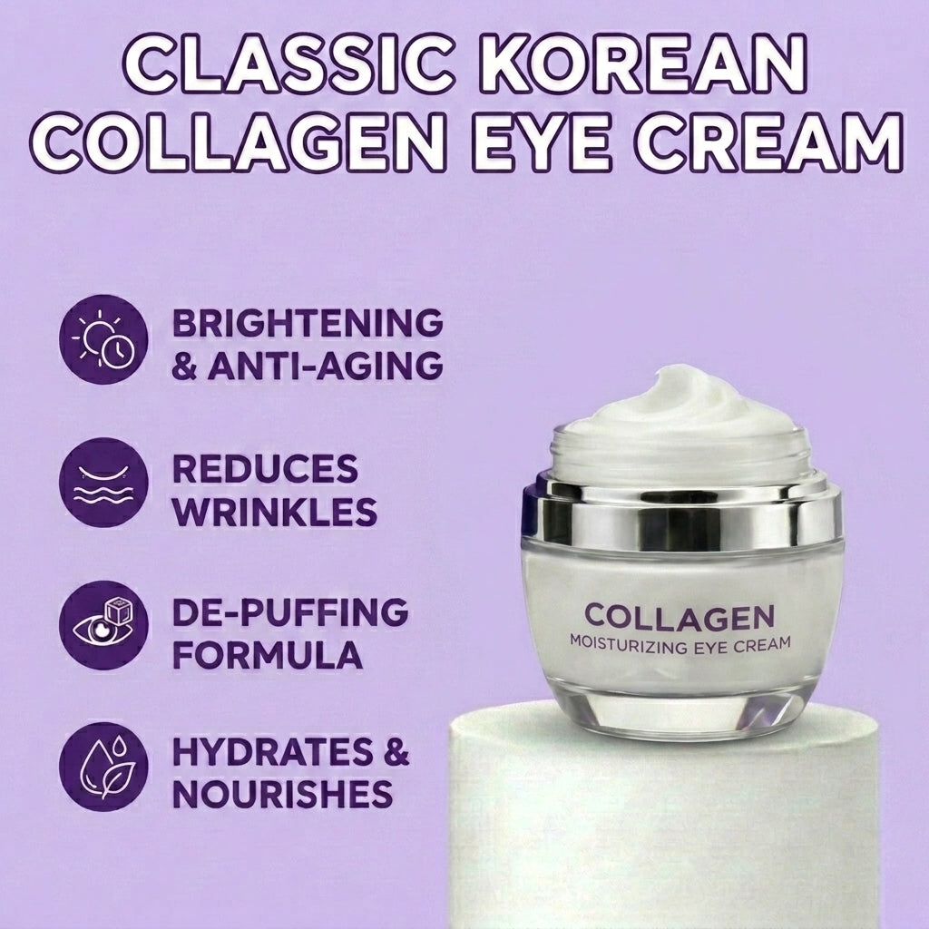 Lovery Collagen Moisturizing Eye Cream - Korean Skincare Firming & Hydrating Anti-Aging Eye Treatment
