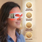 LED Red Light Therapy Advanced Restoration Pro Eye Mask - Anti-Aging Eye Device with Vibration Massage, Collagen-Renewal, At-Home Under Eye Treatment