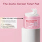 Korean Skin Care Resurfacing Toner Pads with AHA + BHA + Vegan Collagen - 70 Pads