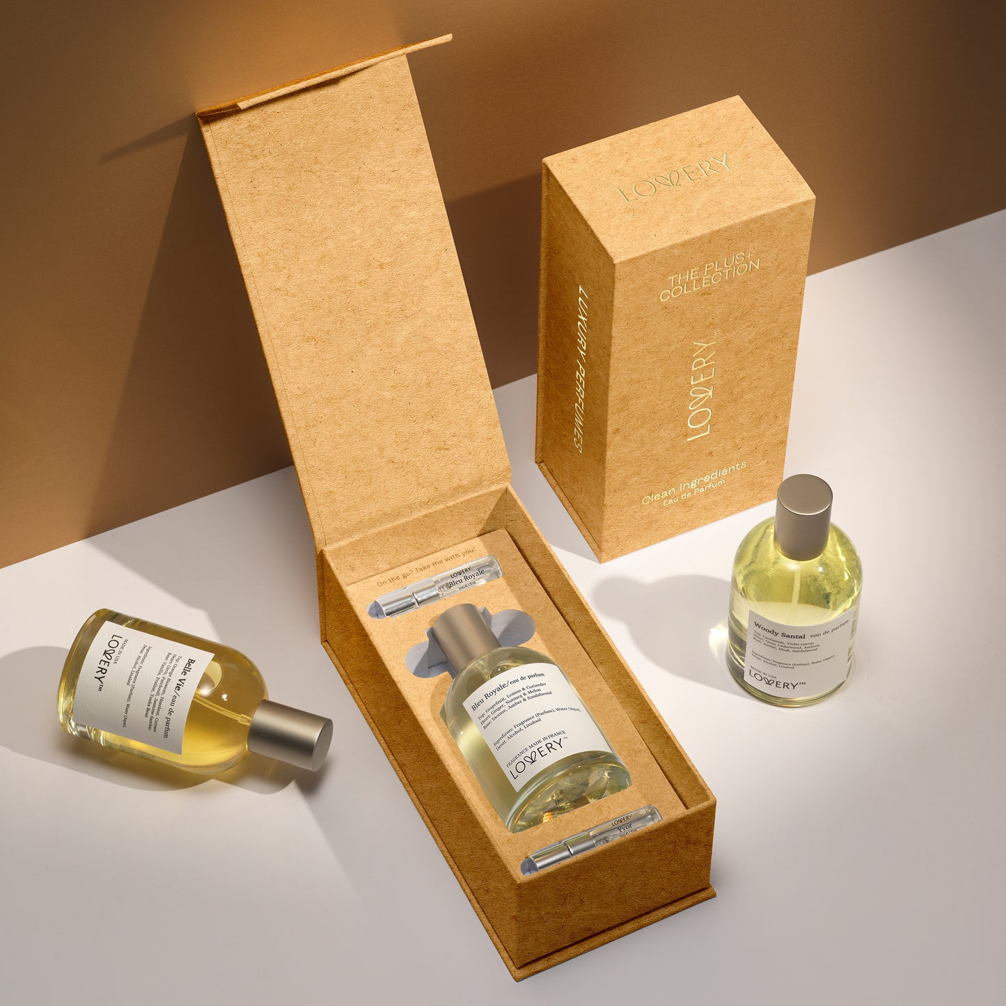LoveryPlus Bleu Royale Eau de Parfum 3pc. Fragrance Gift Set - Inspired by Chanel Bleu de Chanel, 3.4 fl oz Perfume Spray