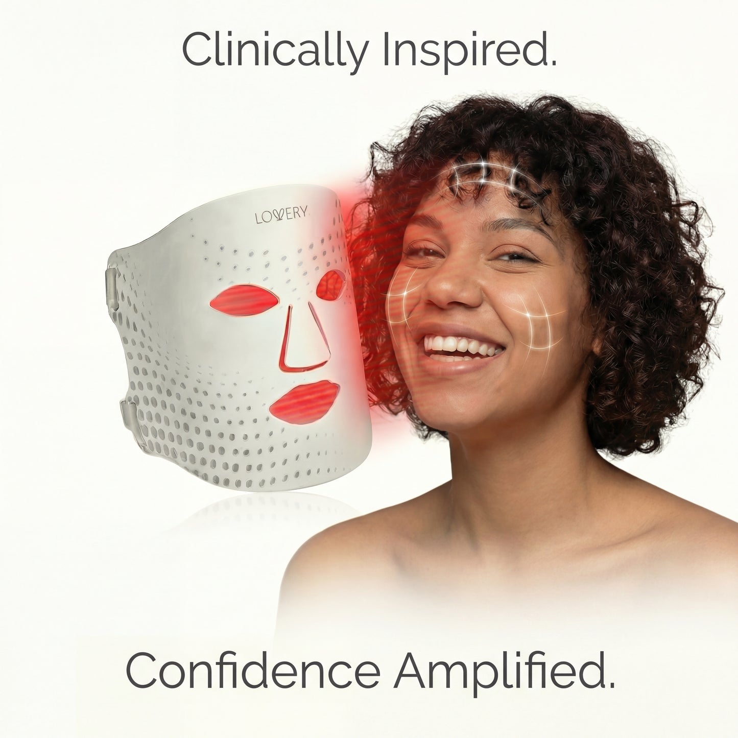 LED Light Therapy Face Mask, 360 LED Silicone Facial Mask with Red, Blue, Yellow & Near-Infrared Light, Anti-Aging Skin Rejuvenation