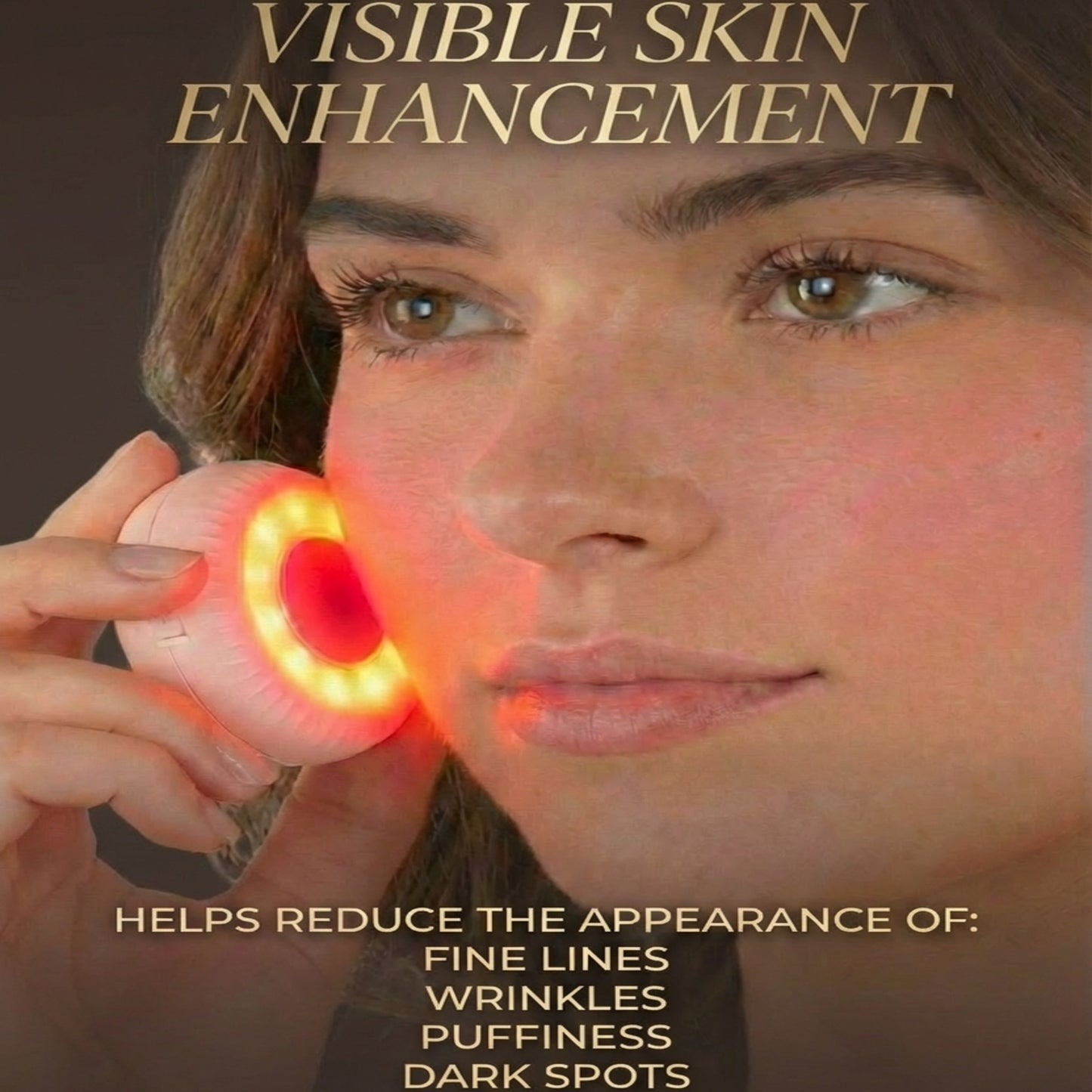 2-in-1 LED Red Light Therapy Skincare Device with EMS & Vibration