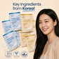Lovery Under Eye Masks Duo - Korean Skincare Under Eye Pads with Vitamin C, E, Hyaluronic & Ceramide for Hydration & Brightening Treatment