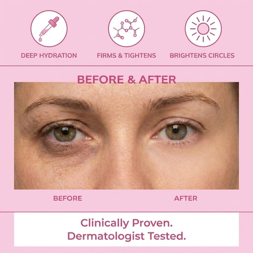 Lovery Korean Skin Care Retinol Eye Cream, Anti Aging & Instant Tightening with Brightening, Firming & Depuffing Korean Under-Eye Treatment