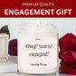 Lovery OMG You're Engaged, Vanilla Rose Scented Soy Wax Candle, Engagement Gift, fiance Gifts for Women, Engagement Gifts for Couples