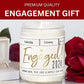 Lovery Engagement Gift, Vanilla Scented Soy Wax Candle, Engagement Gifts for Couples, Fiance Gifts for Women, Engagement Gifts for Her