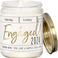 Lovery Engagement Gift, Vanilla Scented Soy Wax Candle, Engagement Gifts for Couples, Fiance Gifts for Women, Engagement Gifts for Her