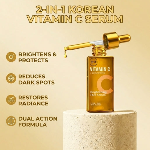 Lovery Vitamin C and Ceramides Brightening Face Serum - Korean Skin Care Radiance & Barrier Repair Treatment