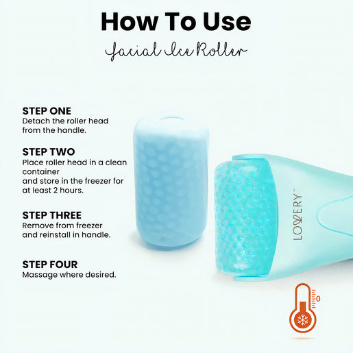 Lovery Gel Bead Face & Body Ice Roller - Refresh, Soothe, and Rejuvenate - Turquoise