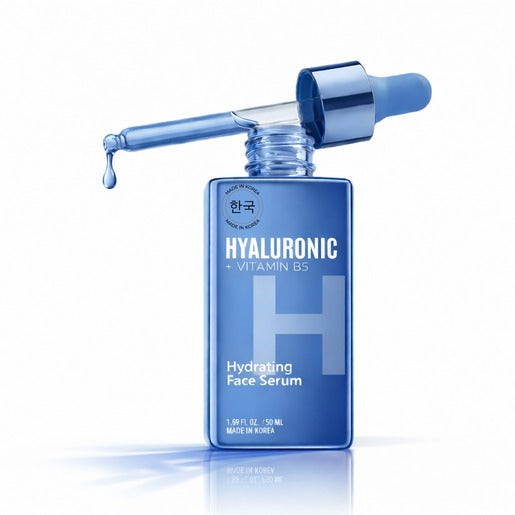 Lovery Hyaluronic + Vitamin B5 Hydrating Face Serum - Korean Skincare Dual-Action Plumping & Barrier Repair Treatment