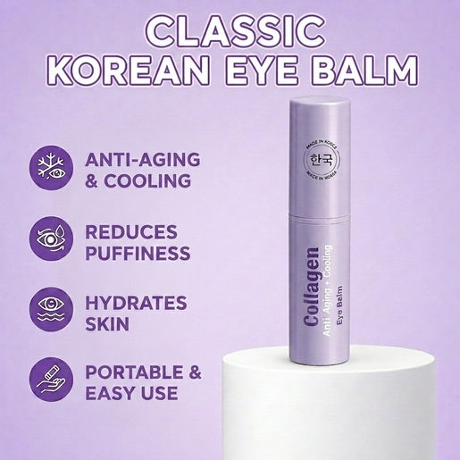 Lovery Collagen Anti-Aging + Cooling Eye Balm - Korean Skin Care Brightening & Depuffing Treatment