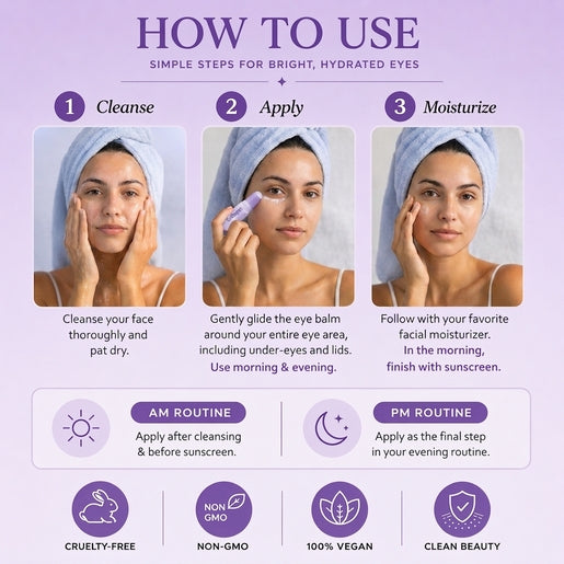 Lovery Collagen Anti-Aging + Cooling Eye Balm - Korean Skin Care Brightening & Depuffing Treatment