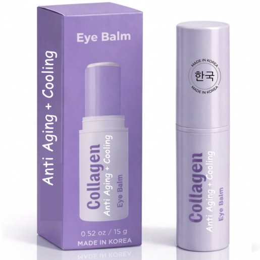 Lovery Collagen Anti-Aging + Cooling Eye Balm - Korean Skin Care Brightening & Depuffing Treatment