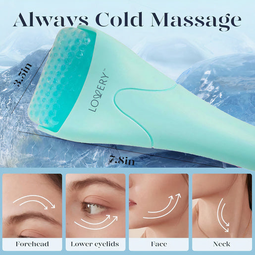 Lovery Gel Bead Face & Body Ice Roller - Refresh, Soothe, and Rejuvenate - Turquoise