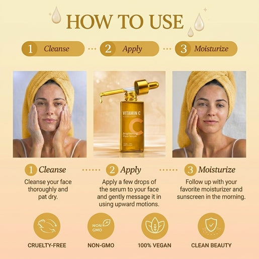 Lovery Vitamin C and Ceramides Brightening Face Serum - Korean Skin Care Radiance & Barrier Repair Treatment