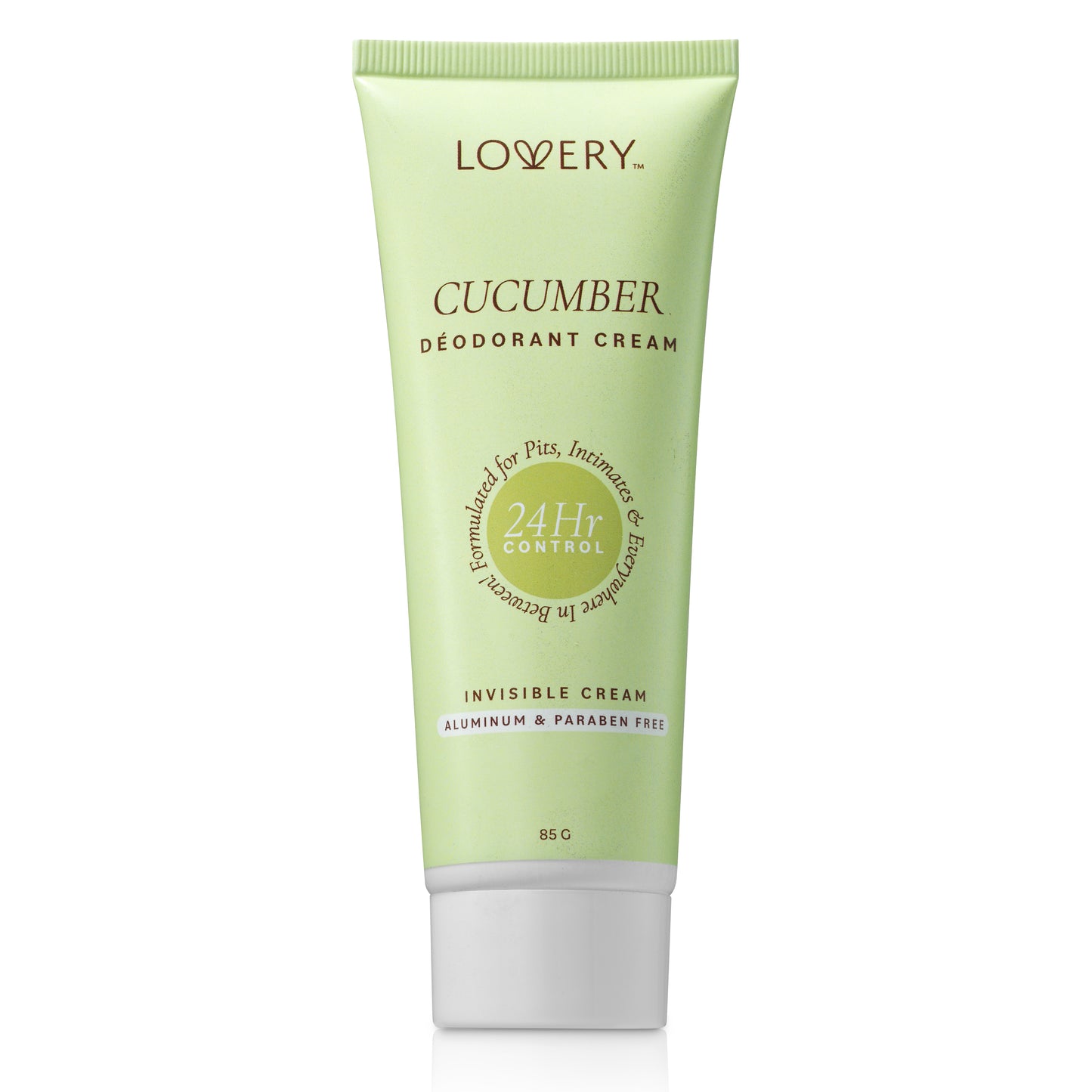 Cucumber Scented Whole Body Deodorant Cream -  3oz 24 Hour Control