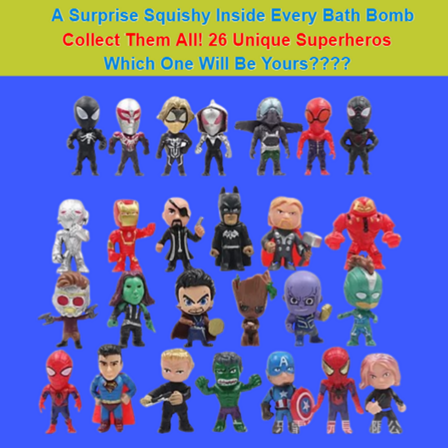 Lovery 12-Pc. Superhero Bath Bombs Gift Set with Surprise Toy