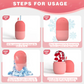 3-Pack Reusable Face Ice Roller; Silicone Beauty Cube Mold for Glowing Skin Pore Tightening & Puffiness Relief
