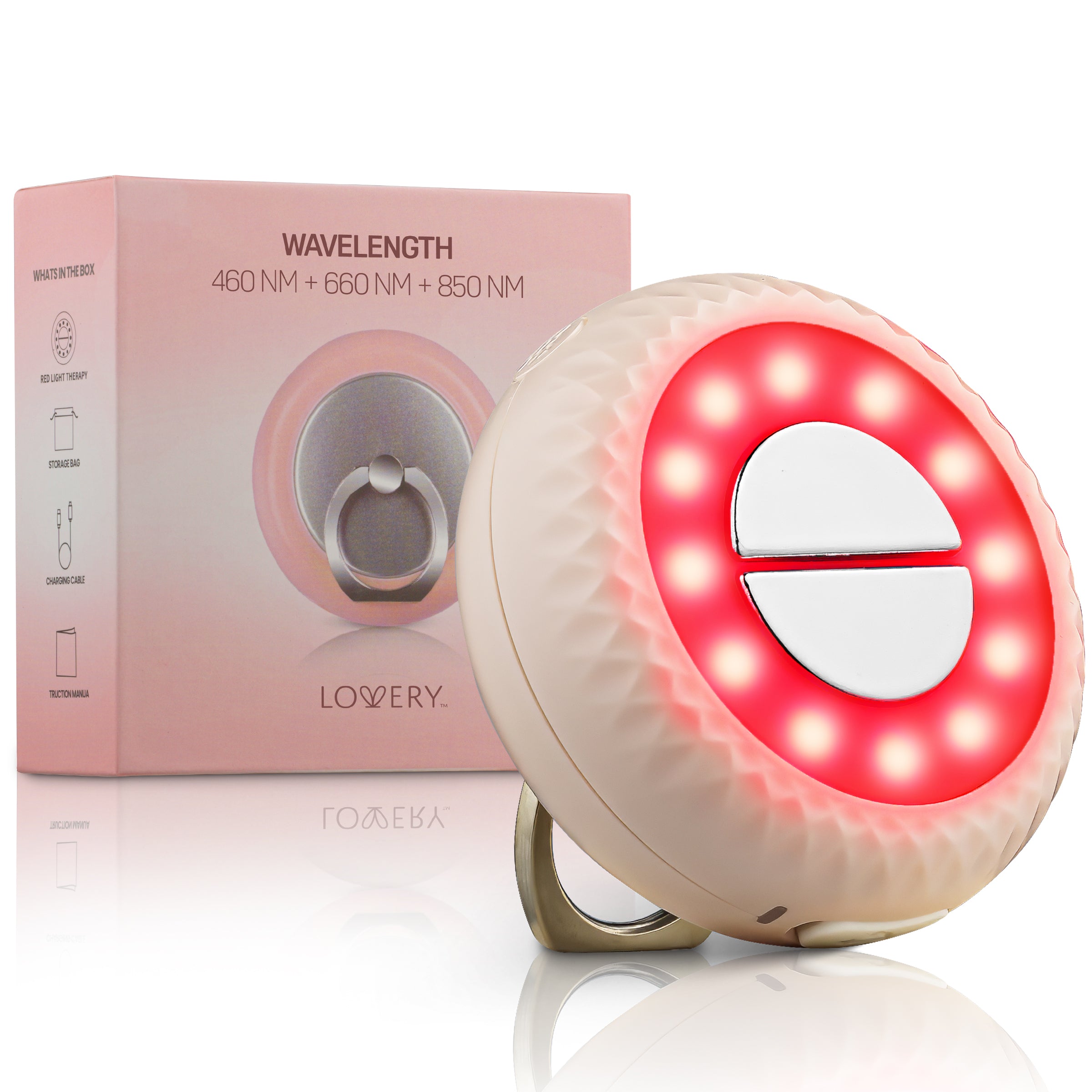 led skincare device, led beauty wand, ems microcurrent device, red