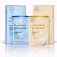 Lovery Under Eye Masks Duo - Korean Skincare Under Eye Pads with Vitamin C, E, Hyaluronic & Ceramide for Hydration & Brightening Treatment
