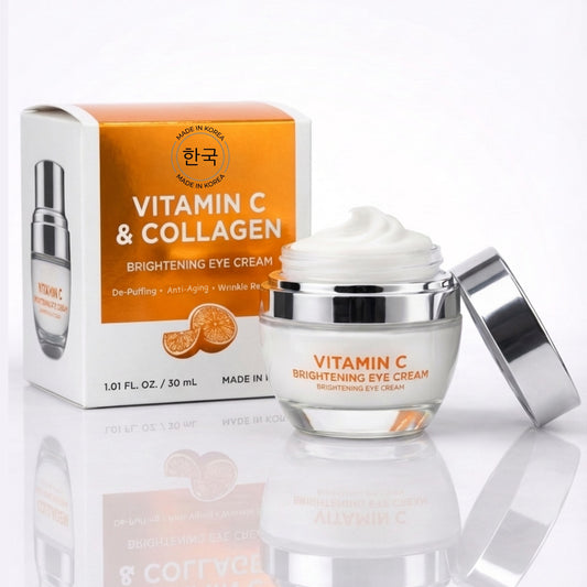 Lovery Vitamin C & Collagen Brightening Eye Cream - Korean Skincare Radiance & Firming Eye Treatment