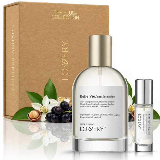 LoveryPlus Belle Vie Eau de Parfum 2pc. Fragrance Gift Set - Inspired by Lancôme La Vie Est Belle, 3.4 fl oz Perfume Spray