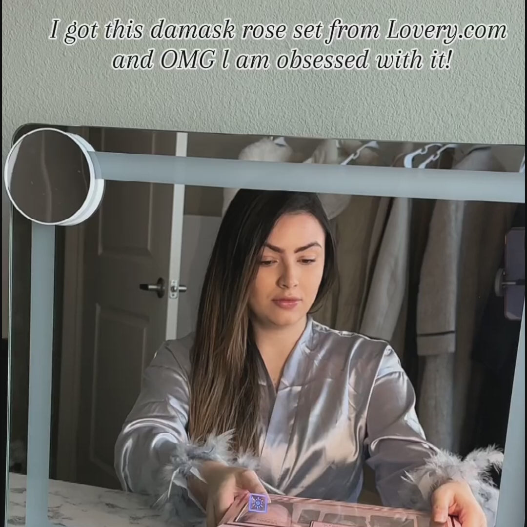 Damask Rose Spa Kit, 6pc Luxury Holiday Self-Care Gift Idea - Lovery