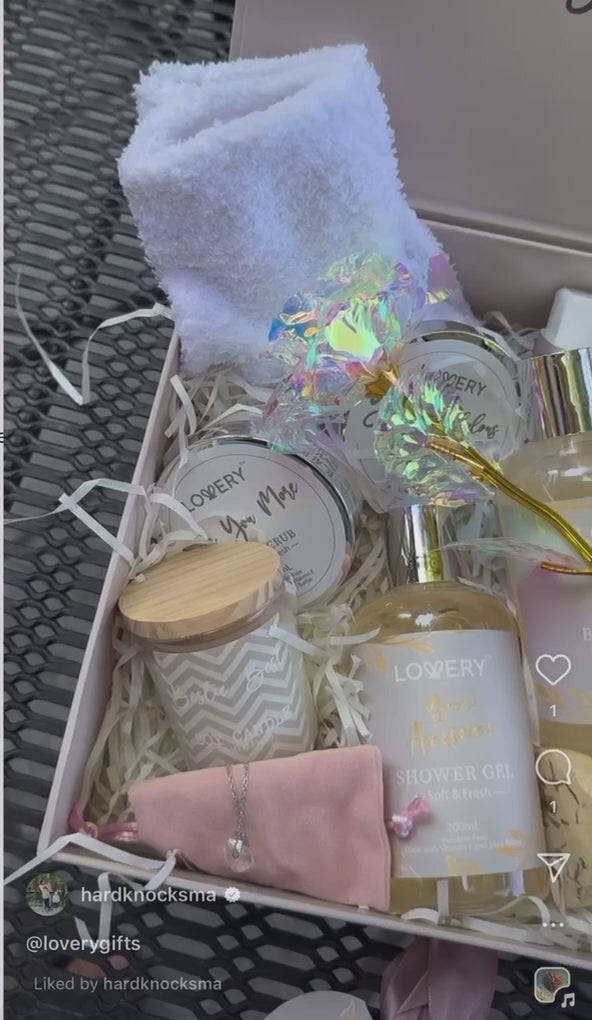 Birthday Gift Box-8Pc Personalized Spa Kit, Gift for Women – Lovery