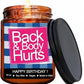 Funny Happy Birthday Candle, Gifts for Women & Men, Back & Body Hurts Candle