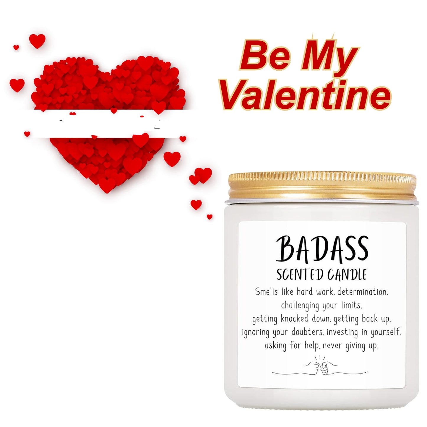 Lovery Congratulations Gifts for Women Men, Inspirational Gifts for Women or Men, Friends Coworkers, Birthday Gifts for her Boss Lady, New Job, Promotion Gifts for Women Men, 7oz Badass Scented Candle