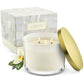Vanilla Bean 3 Wick Candles - 13oz Soy Wax Home Candle