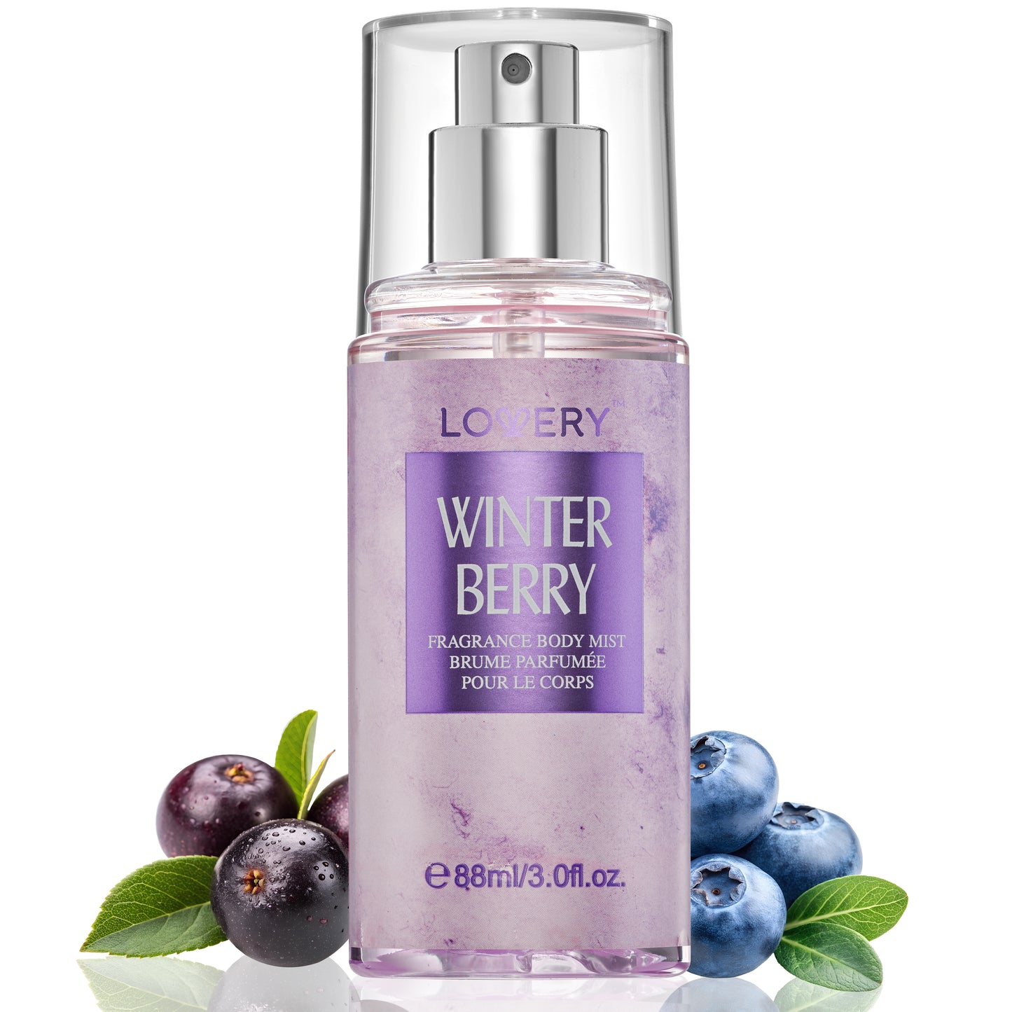 3fl oz Winter Berry Fragrance Body Mist Spray