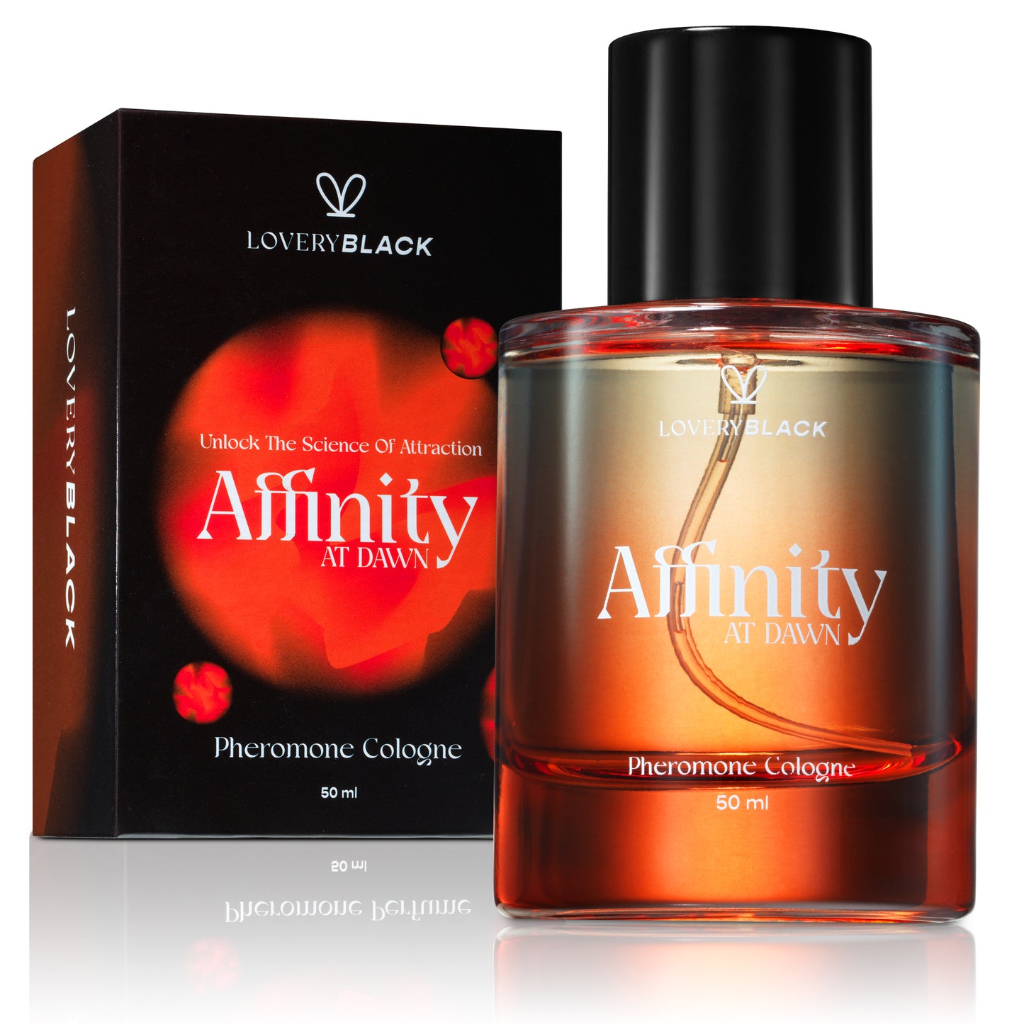 LoveryBlack Affinity at Dawn Pheromone Cologne - 50ml Unisex Spray