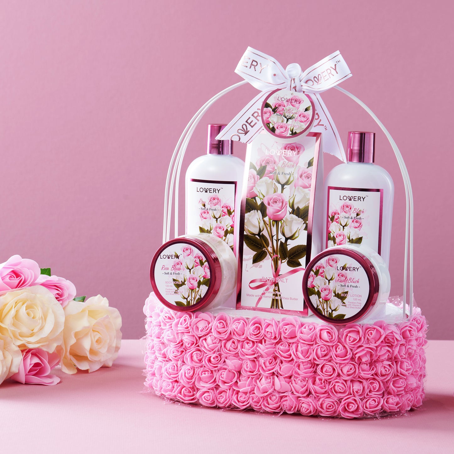 Posh Pink Citron Spa Basket - Spa Gift Baskets Delivered | by Olive & Cocoa