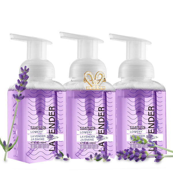 Lavender Jasmine Foaming Hand Soap - Pack of 3-Lovery.com - Foam Soaps