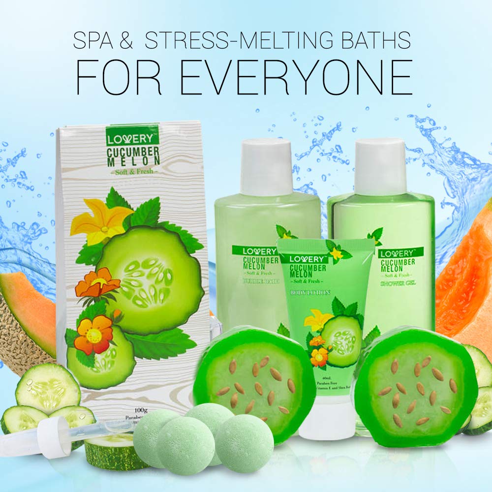 4 sets of deals 4 cucumber melon bath bundle