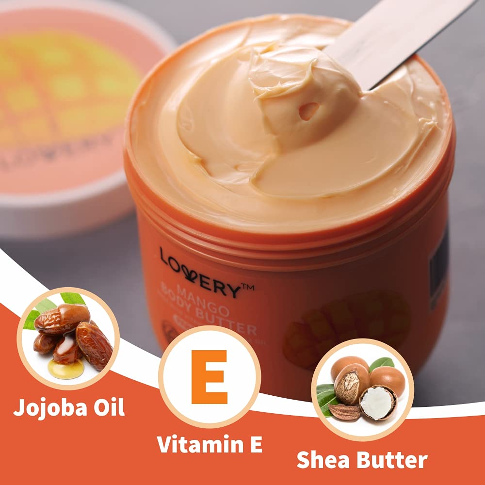 øverste hak Ideel spise Mango Body Butter - Whipped Cream-Skin Care-Body Lotion - Moisturizer –  Lovery