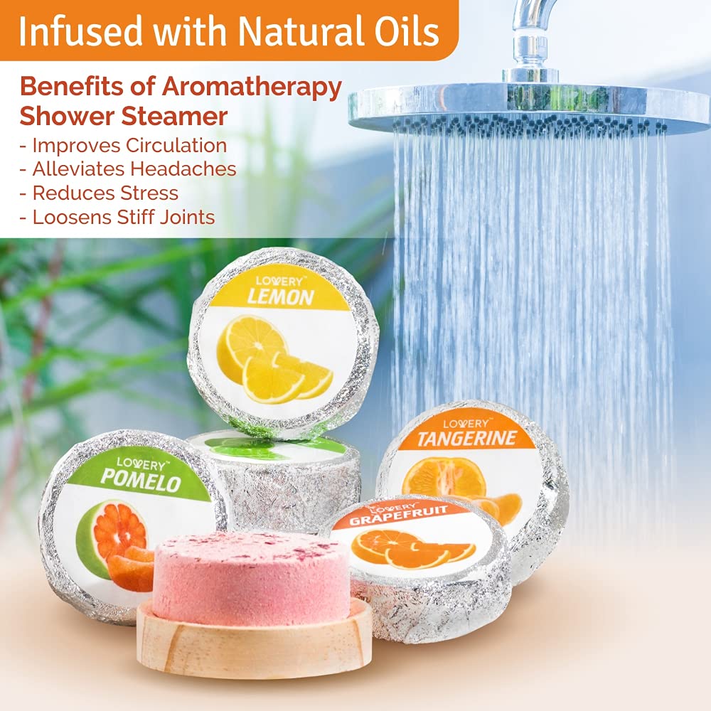 Bamboo Holder for Shower Steamers Shower Steamers Gift Set Shower